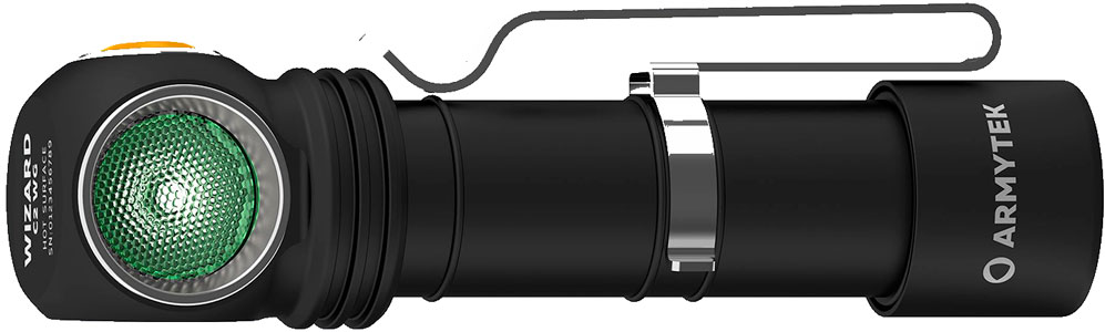 Мультифонарь Armytek Wizard C2 WG Magnet USB, теплый и зеленый свет