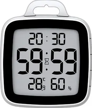 Часы-термометр для душа BALDR B008STH, черные, изображение 1