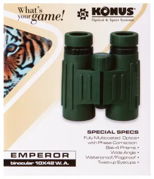 Бинокль Konus Emperor 10x42 WA Green, изображение 6