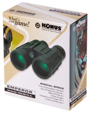 Бинокль Konus Emperor 10x42 WA Green, изображение 8