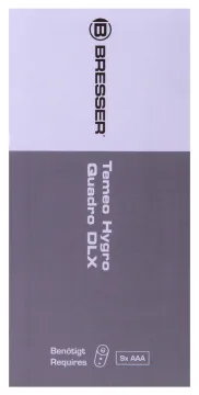 Метеостанция Bresser Temeo Hygro Quadro DLX с тремя датчиками, черная, изображение 13