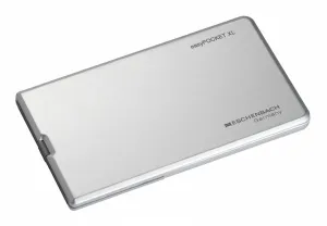 Лупа выдвижная асферическая Eschenbach EasyPocket XL 2,5x, 78x50 мм, с подсветкой, серебристая, изображение 3