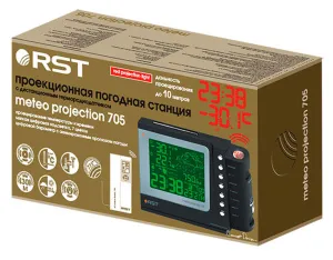 Метеостанция RST 32705 с проектором и беспроводным датчиком, изображение 3