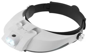 Лупа налобная Veber 1x/1,5x/2,0x/2,5x/3,5x, с подсветкой (81001-G), изображение 5