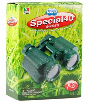 Бинокль детский Navir «Полевой» 3x, зеленый, с футляром, изображение 4