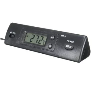 Термометр цифровой Kromatech DS-1, с часами и внешним датчиком, изображение 2