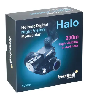 Монокуляр цифровой ночного видения Levenhuk Halo NVM20 Helmet, с креплением на шлем, изображение 17